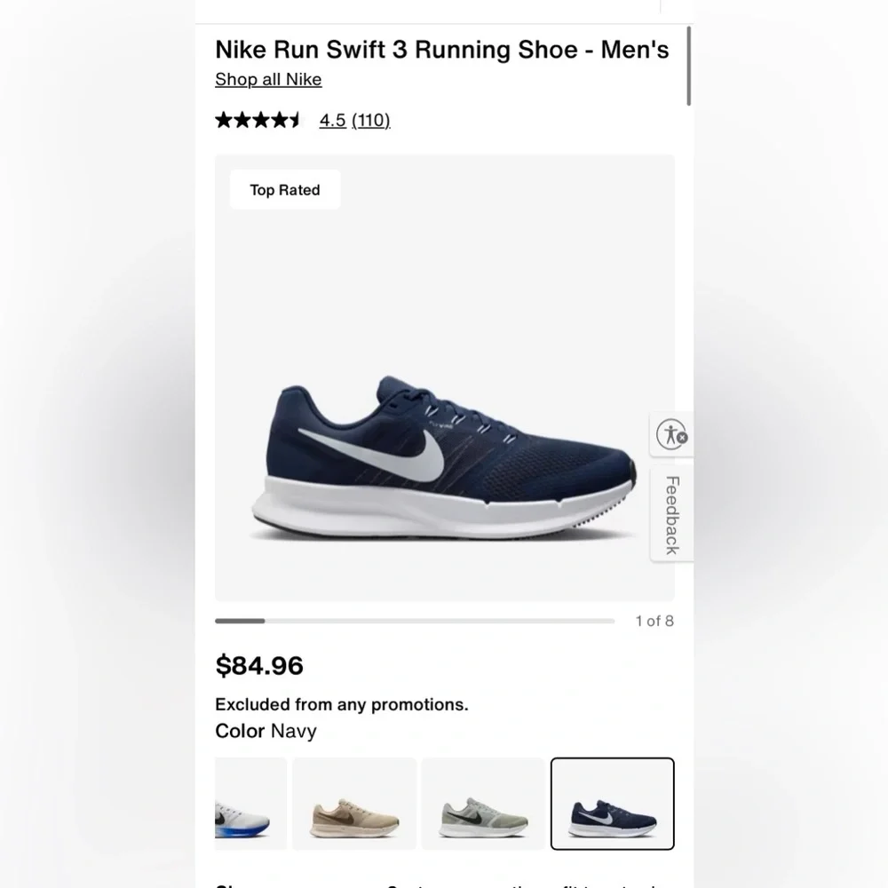 Nike Run Swift 3 Running Shoe